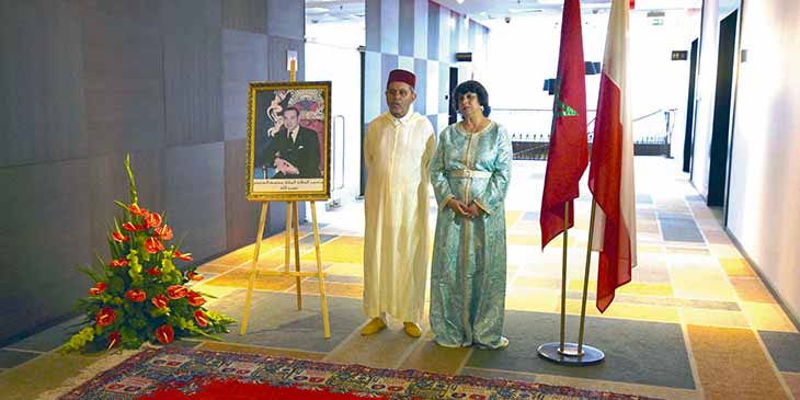 Ambasador Królestwa Maroka Youns Tijani wraz z małżonką Naimą Tijani